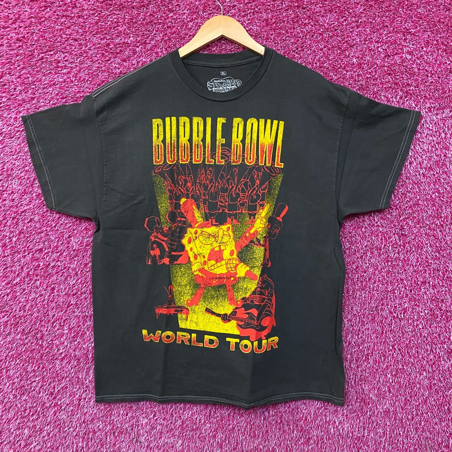 SpongeBob SquarePants Bubble Bowl World Tour T-shirt XL