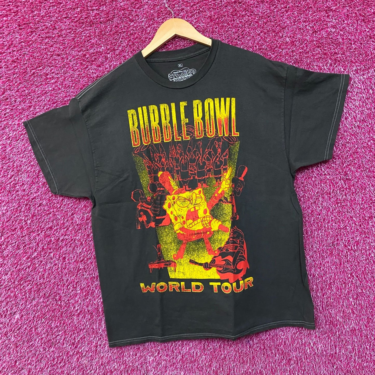 SpongeBob SquarePants Bubble Bowl World Tour T-shirt XL