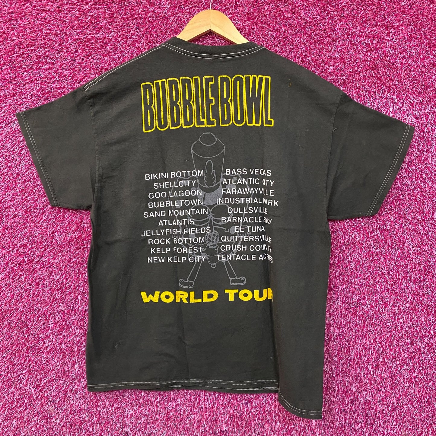 SpongeBob SquarePants Bubble Bowl World Tour T-shirt XL