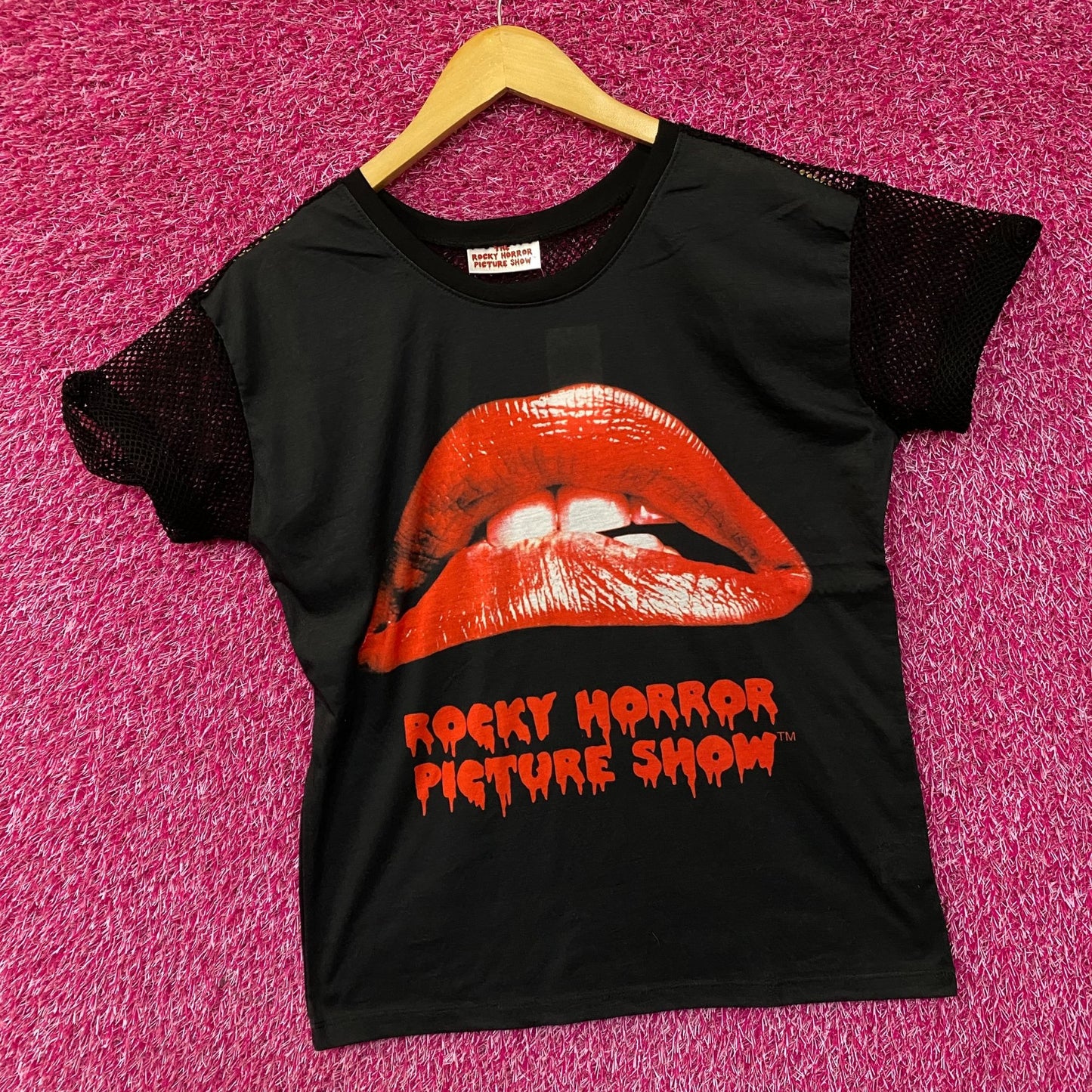 The Rocky Horror Picture Show Red Lips Mesh T-Shirt Medium