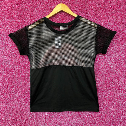 The Rocky Horror Picture Show Red Lips Mesh T-Shirt Medium