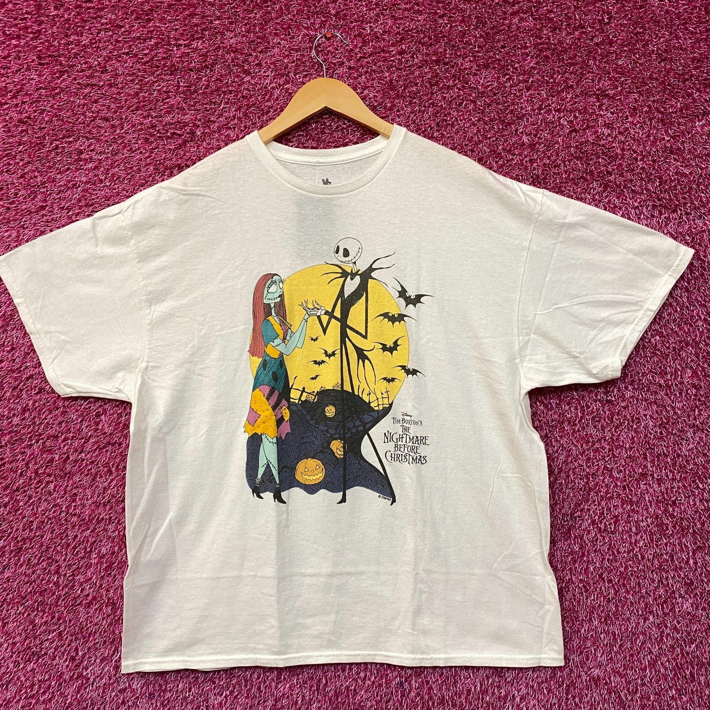 The Nightmare Before Christmas Jack and Sally T-Shirt Size XL