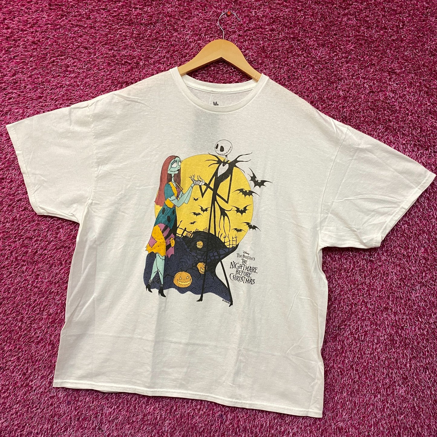 The Nightmare Before Christmas Jack and Sally T-Shirt Size XL
