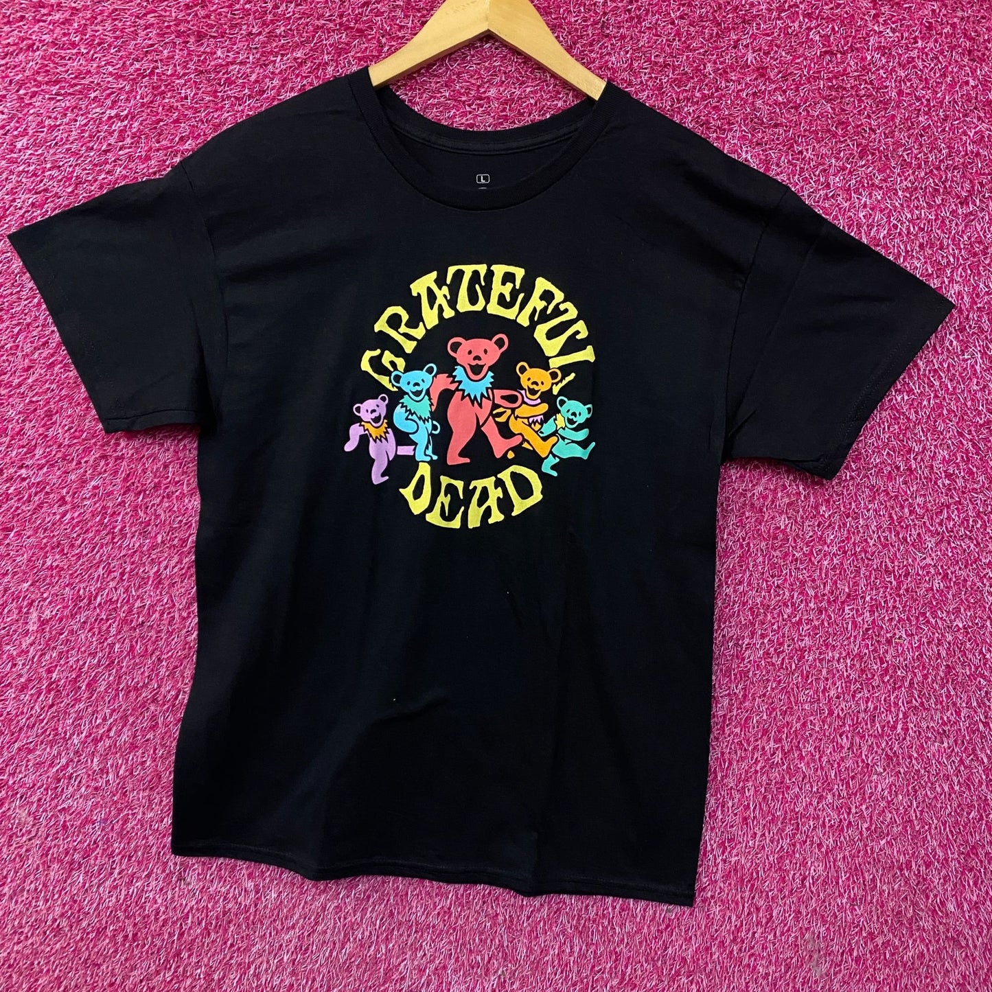 Grateful Dead Dancing Bears Rock Band T-Shirt Large
