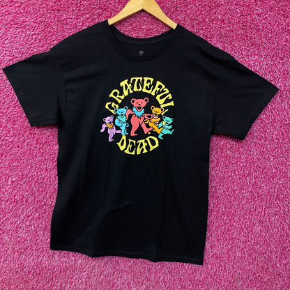 Grateful Dead Dancing Bears Rock Band T-Shirt Large