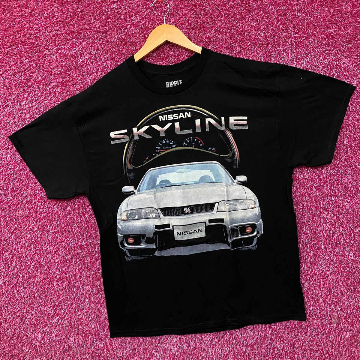 Ripple Junction Nissan Skyline Legendary Sports Car Poster T-Shirt XL