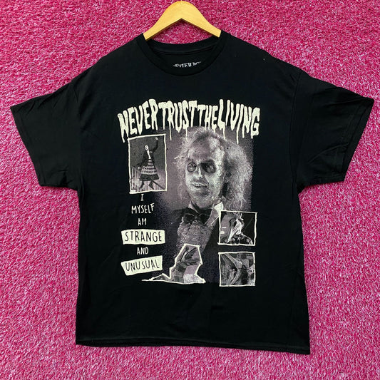 Beetlejuice Never Trust the Living T-Shirt Size Extra Large