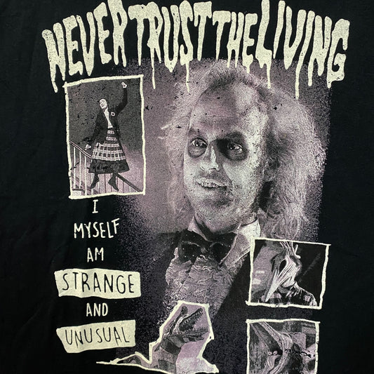Beetlejuice Never Trust the Living T-Shirt Size Extra Large