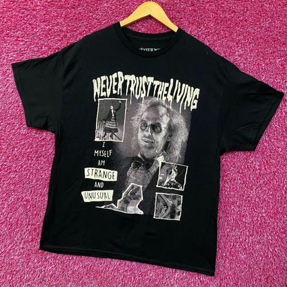 Beetlejuice Never Trust the Living T-Shirt Size Extra Large