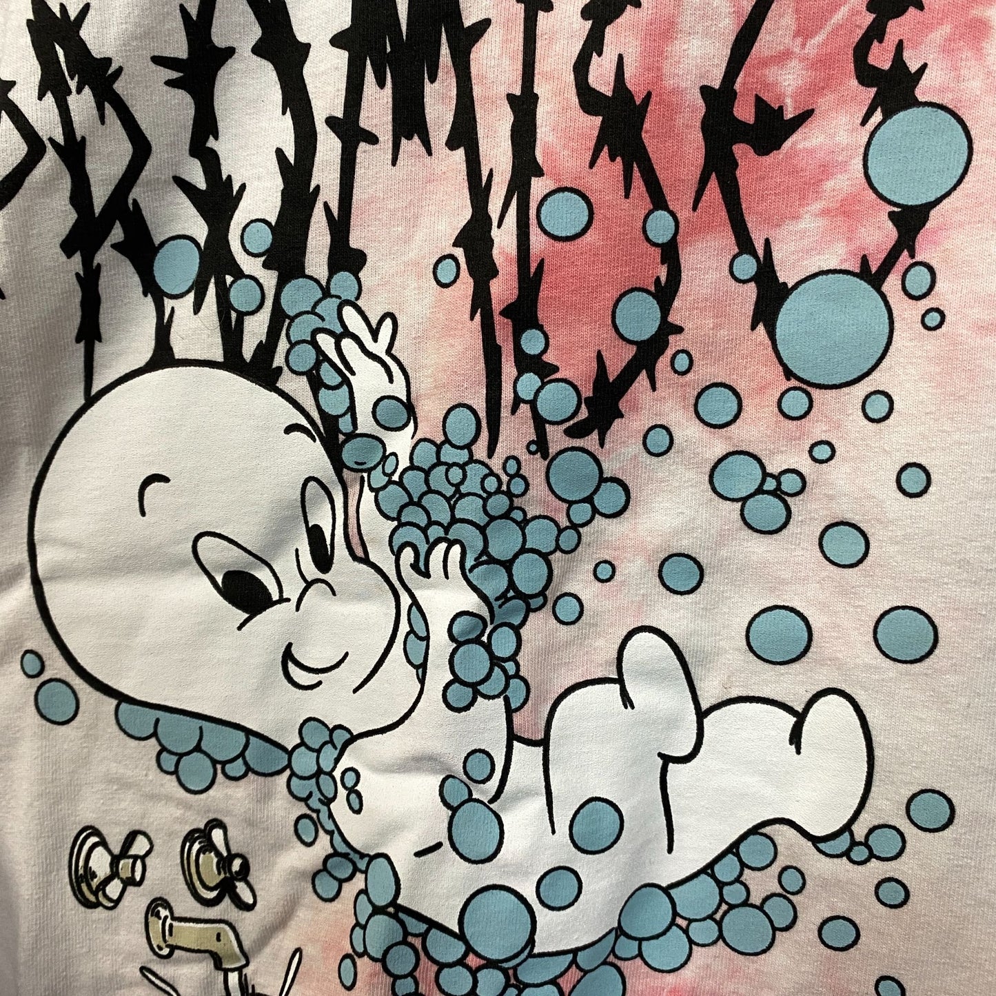 Broken Promises X Casper Do Me Dirty Bubble Bath Pink Tie Dye Long Sleeve T-Shirt Medium