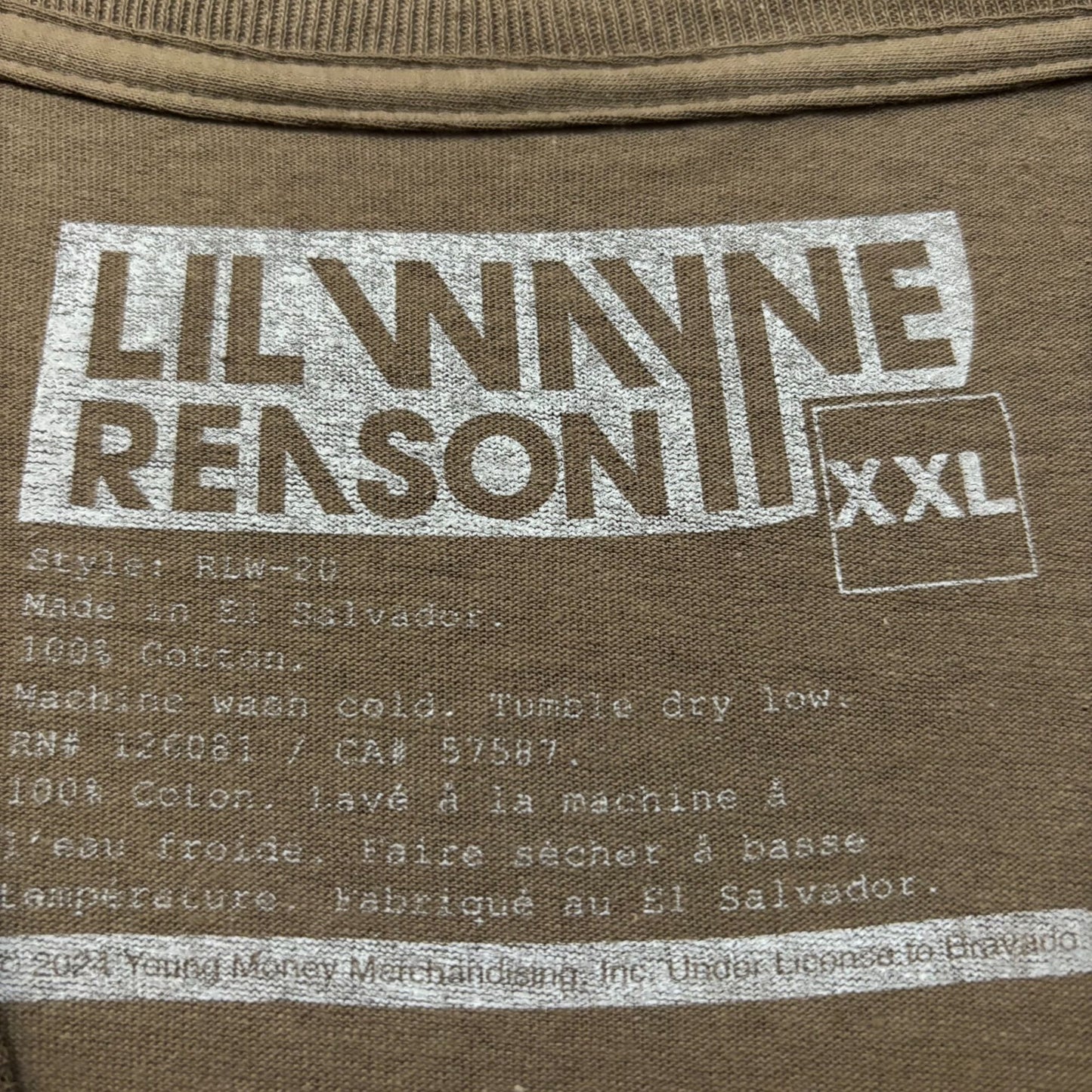 Reason x Young Money Lil Wayne Tha Carter Album Rap Tee XXL