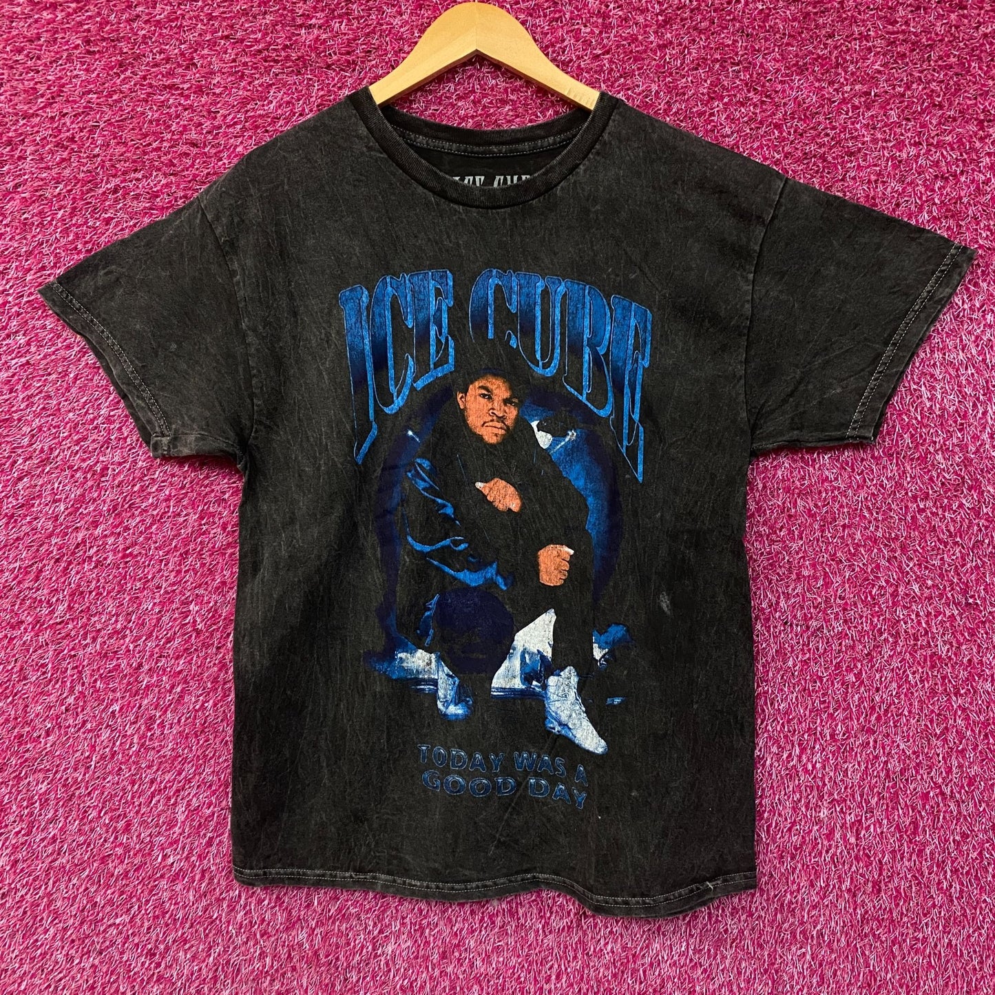 Ice Cube Today Was A Good Day Mineral Wash Graphic Tee Large