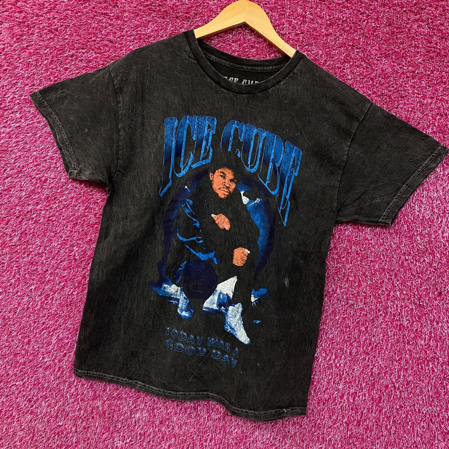 Ice Cube Today Was A Good Day Mineral Wash Graphic Tee Large