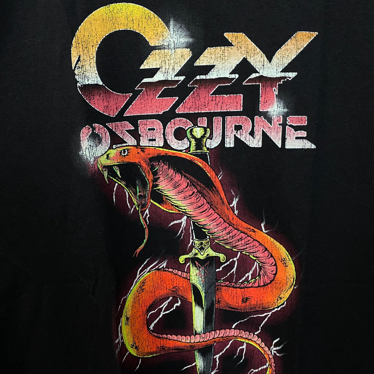 Ozzy Ozbourne Cobra Graphic Design T-Shirt 2XL