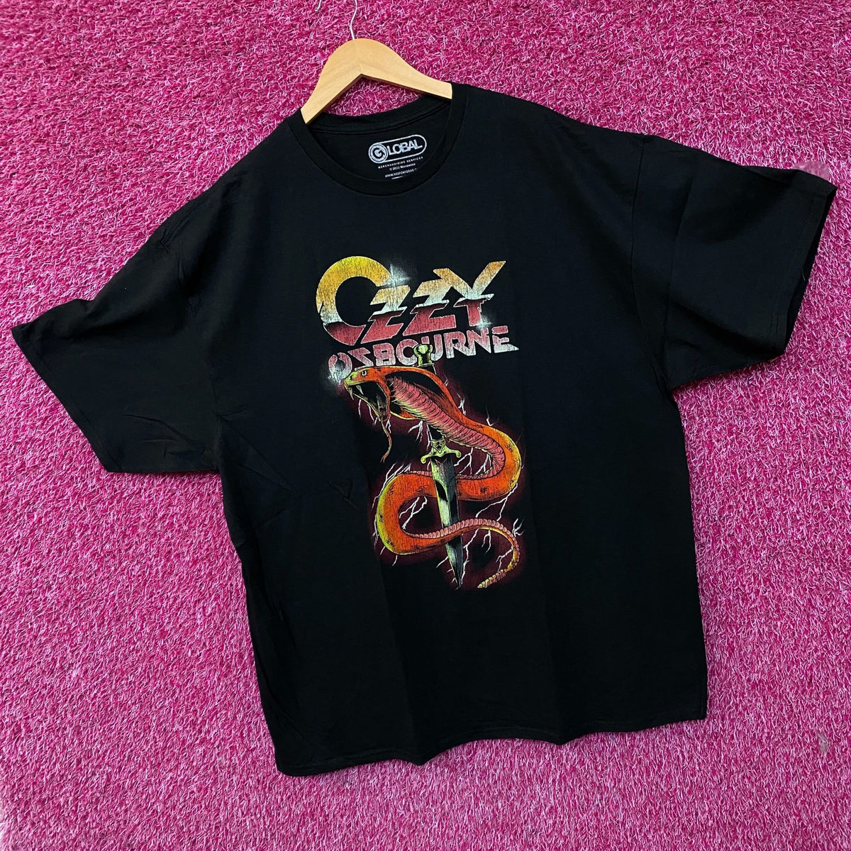Ozzy Ozbourne Cobra Graphic Design T-Shirt 2XL