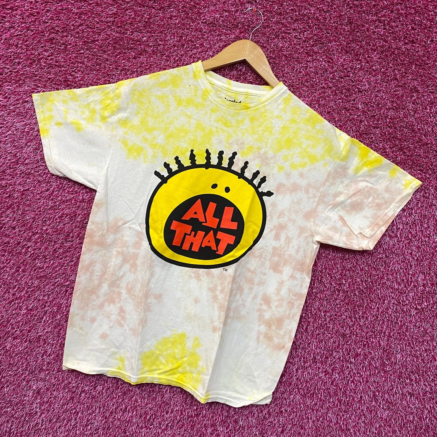 All That Childrens Sketch Show Logo Nickelodeon Tie Dye L