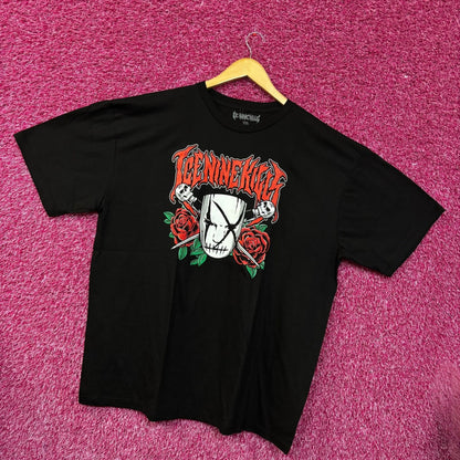 Ice Nine Kills Mask & Roses Grim Silence Mask Graphic Design T-Shirt XXXL