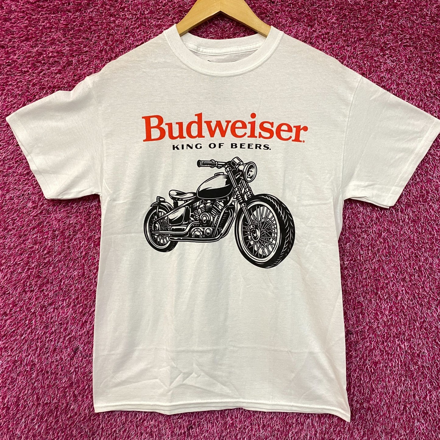 Budweiser King Of Beer Motorcycle Promo T-Shirt Medium
