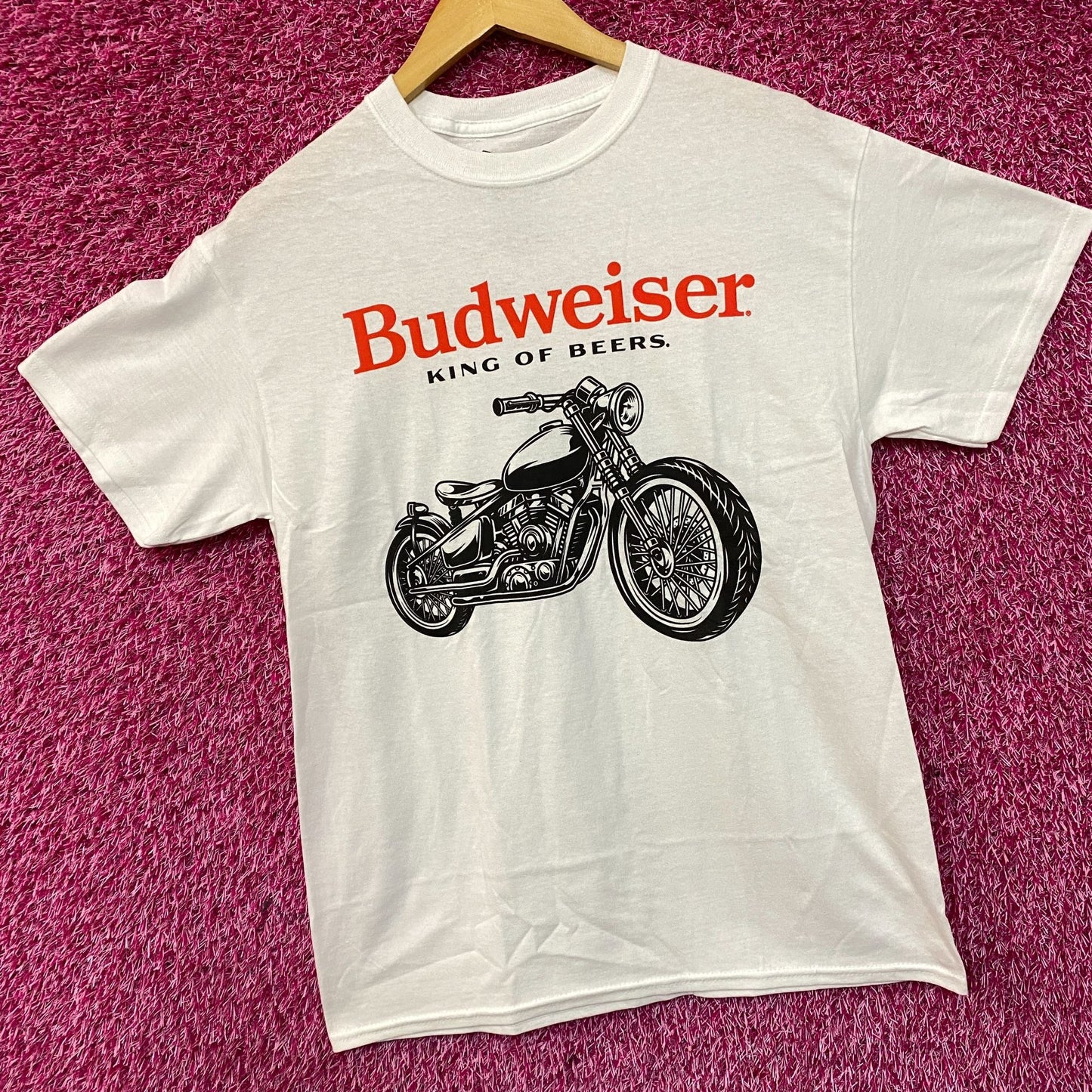 Budweiser King Of Beer Motorcycle Promo T-Shirt Medium