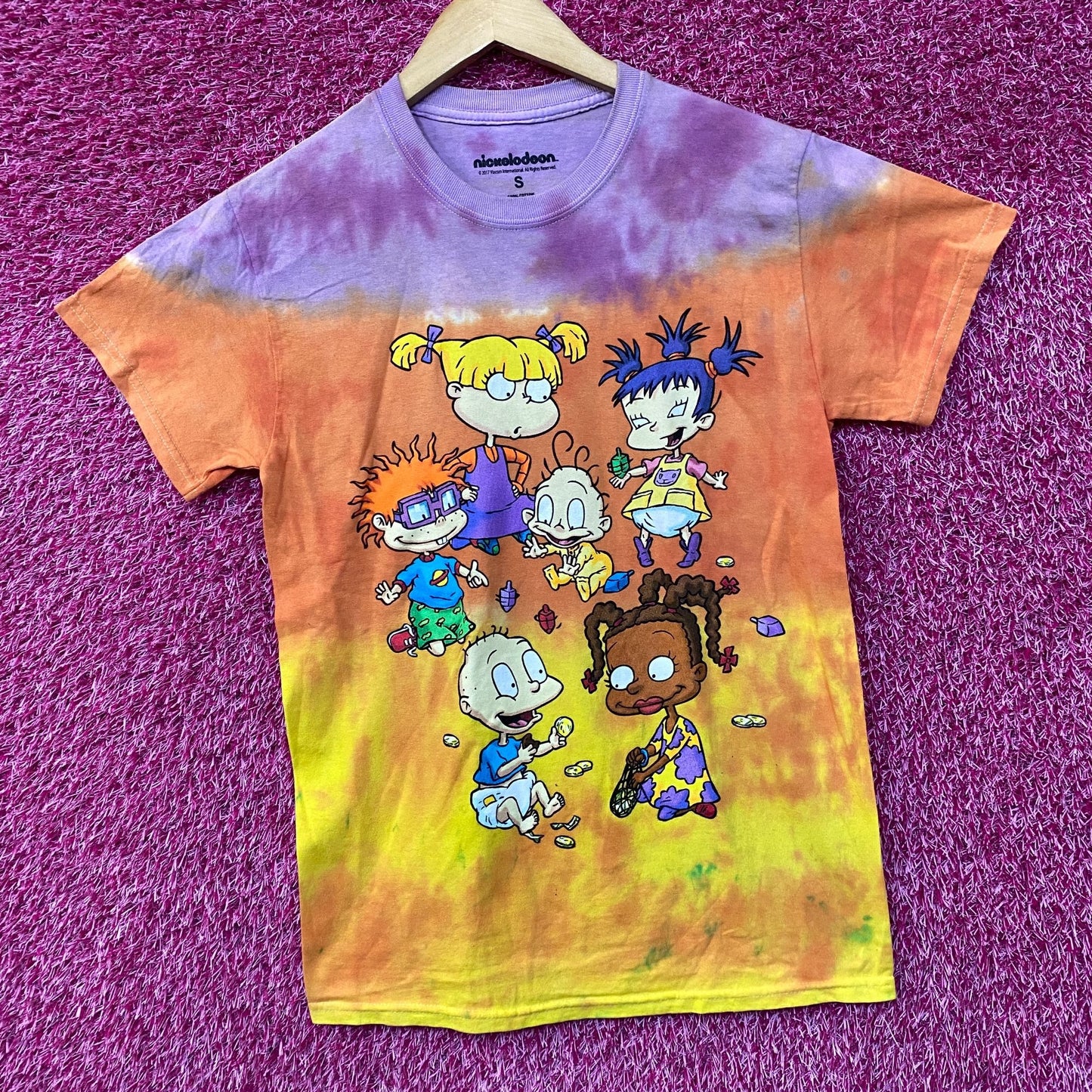 Nickelodeon Rugrats Animates Series Tie Dye T-Shirt Small