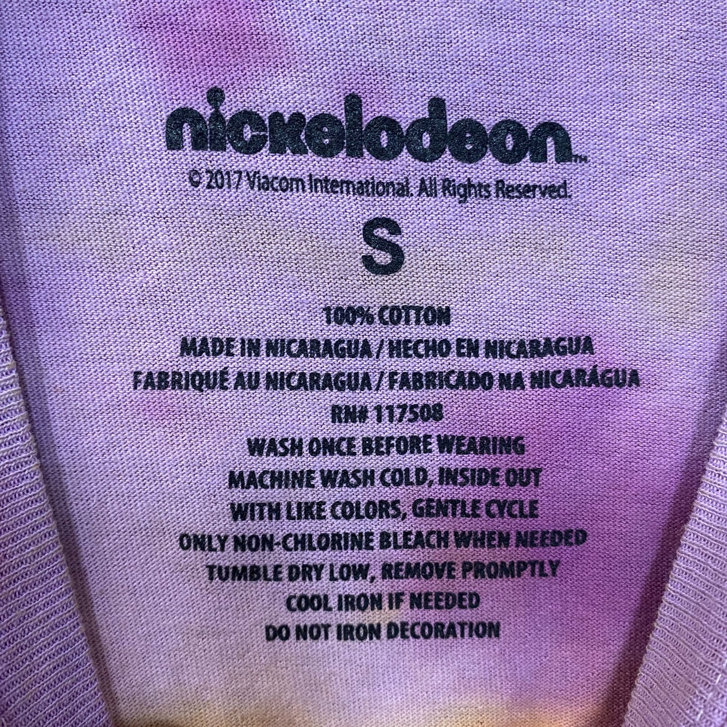 Nickelodeon Rugrats Animates Series Tie Dye T-Shirt Small