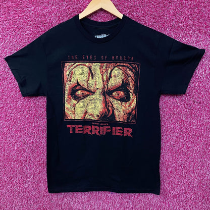 Terrifier "Eyes of Horror" Art The Clown Horror Graphic T-Shirt Medium