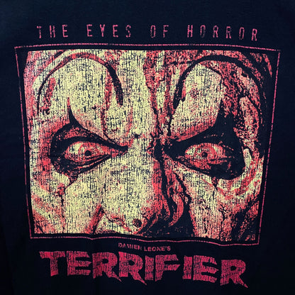 Terrifier "Eyes of Horror" Art The Clown Horror Graphic T-Shirt Medium