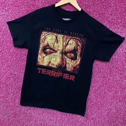 Terrifier "Eyes of Horror" Art The Clown Horror Graphic T-Shirt Medium