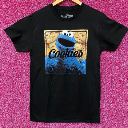 Sesame Street Cookie Lover Portrait Graphic T-Shirt Small