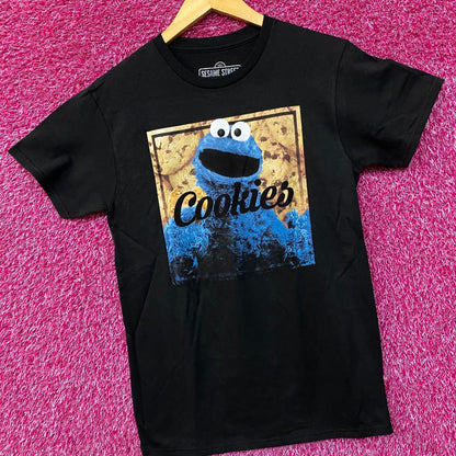 Sesame Street Cookie Lover Portrait Graphic T-Shirt Small