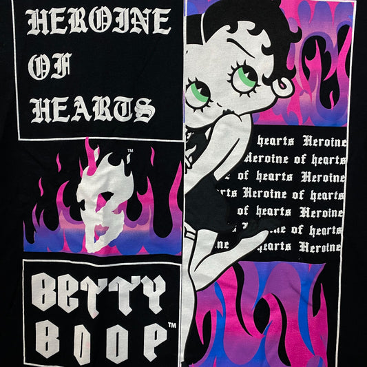 Betty Boop Heroine Of Hearts Graphic Design T-Shirt Small