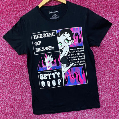 Betty Boop Heroine Of Hearts Graphic Design T-Shirt Small
