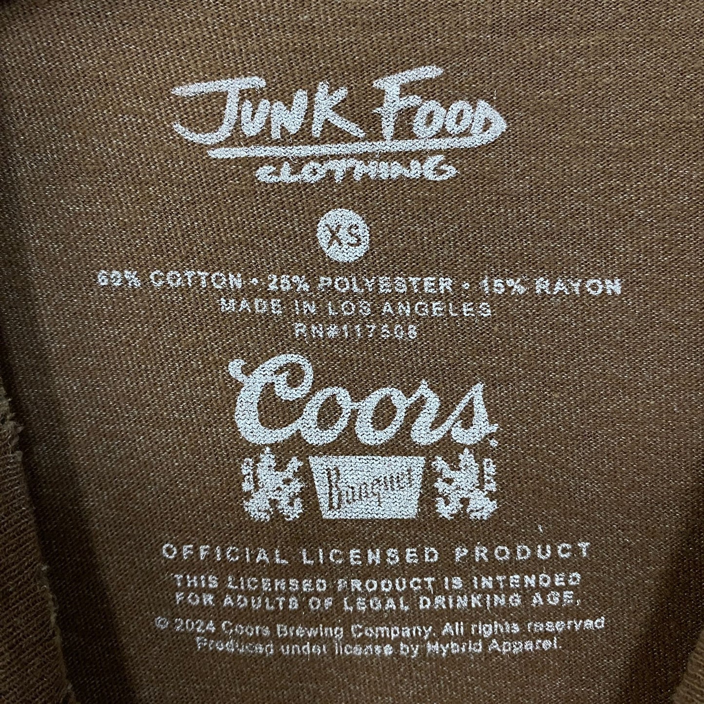 Junk Food Coors Rodeo Women's Graphic T-Shirt XS