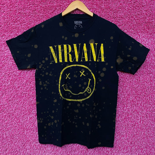 Nirvana Nevermind Bleach Dye Grunge Rock Tshirt size Medium