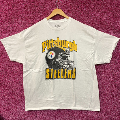 Junk Food Pittsburgh Steelers Football Helmet Logo T-Shirt XL