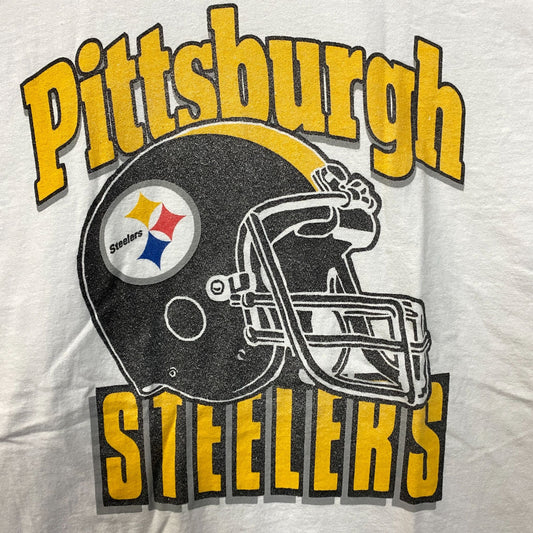 Junk Food Pittsburgh Steelers Football Helmet Logo T-Shirt XL