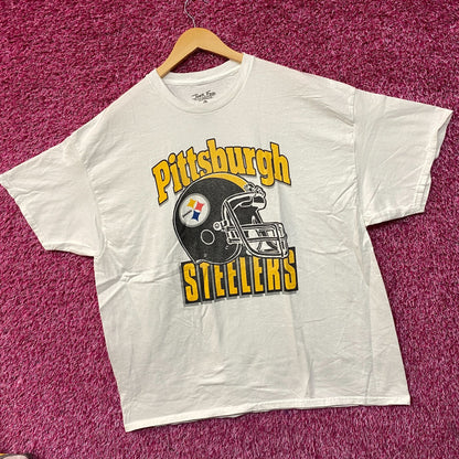 Junk Food Pittsburgh Steelers Football Helmet Logo T-Shirt XL