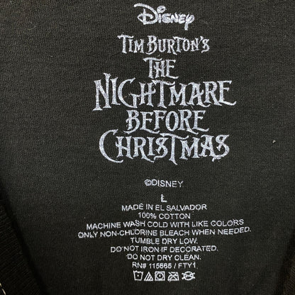 The Nightmare Before Christmas Jack Skellington Pumpkin Dip Dye T-Shirt Large