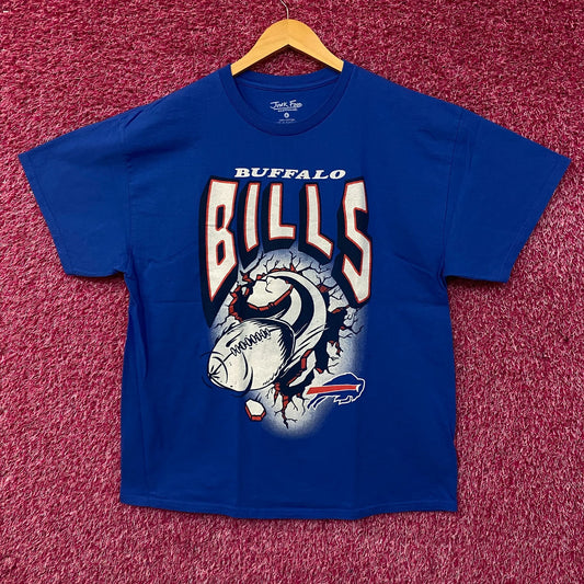 Junk Food NFL Buffalo Bills Blue Logo T-Shirt Large