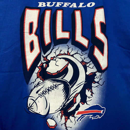 Junk Food NFL Buffalo Bills Blue Logo T-Shirt Large