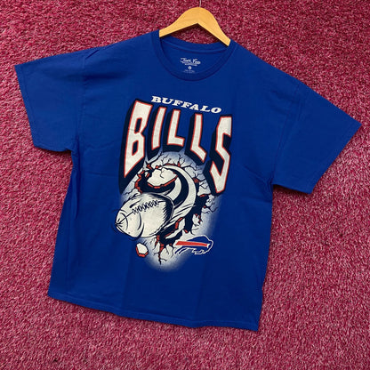 Junk Food NFL Buffalo Bills Blue Logo T-Shirt Large