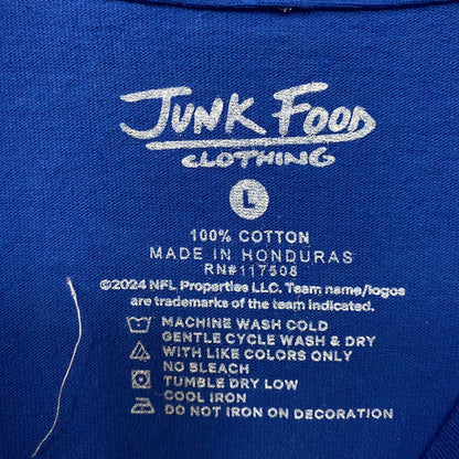 Junk Food NFL Buffalo Bills Blue Logo T-Shirt Large