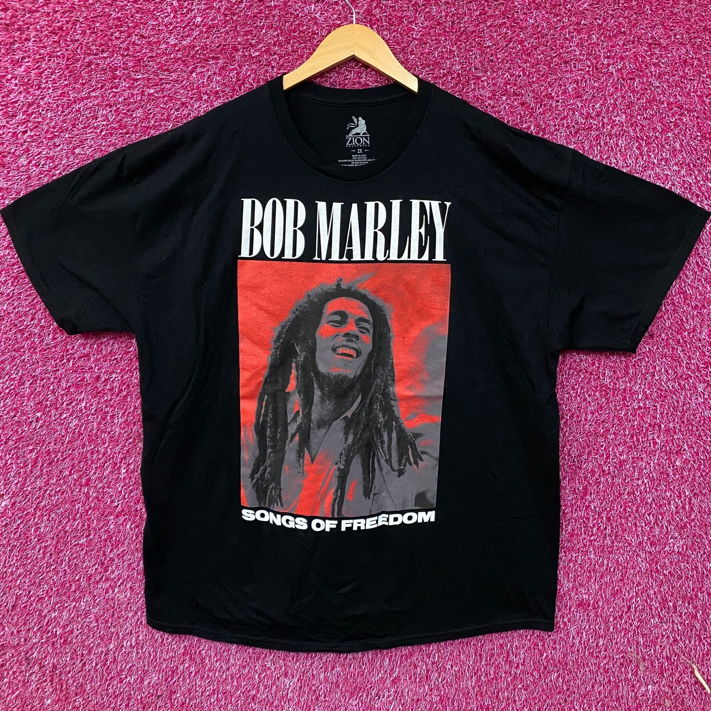 Zion Rootswear Bob Marley Songs of Freedom Graphic T-Shirt 2XL
