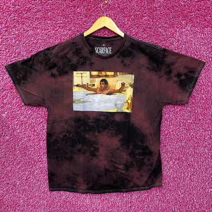Scareface Tony Montana Maroon Tie Dye T-Shirt XL