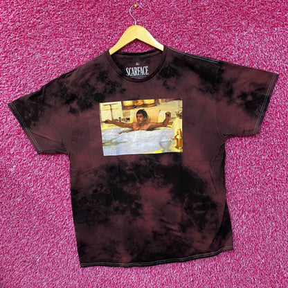 Scareface Tony Montana Maroon Tie Dye T-Shirt XL