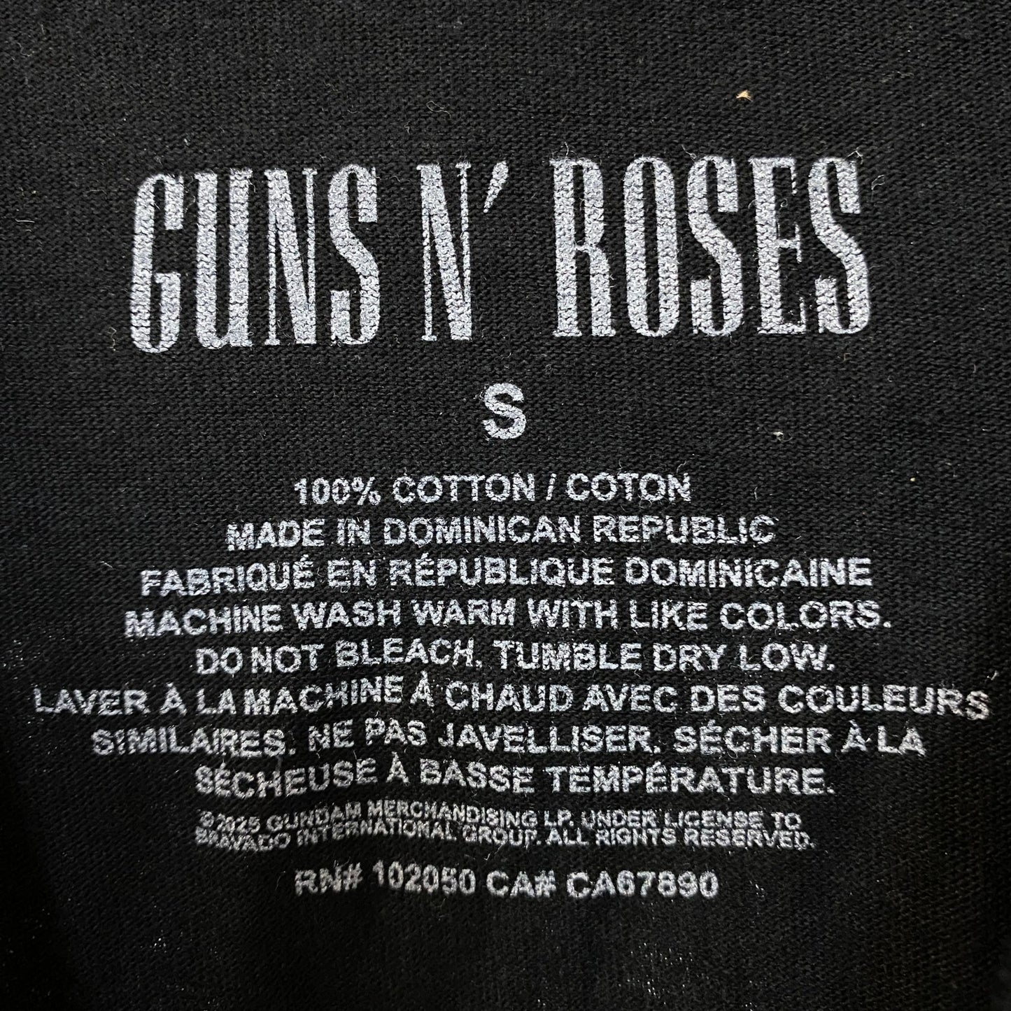 Guns N' Roses Use Your Illusion 1991 Tour Rock T-Shirt Small