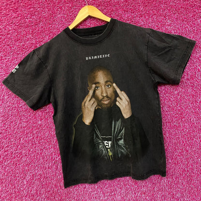 Primitive x Tupac Double Finger Hip-Hop T-Shirt Small
