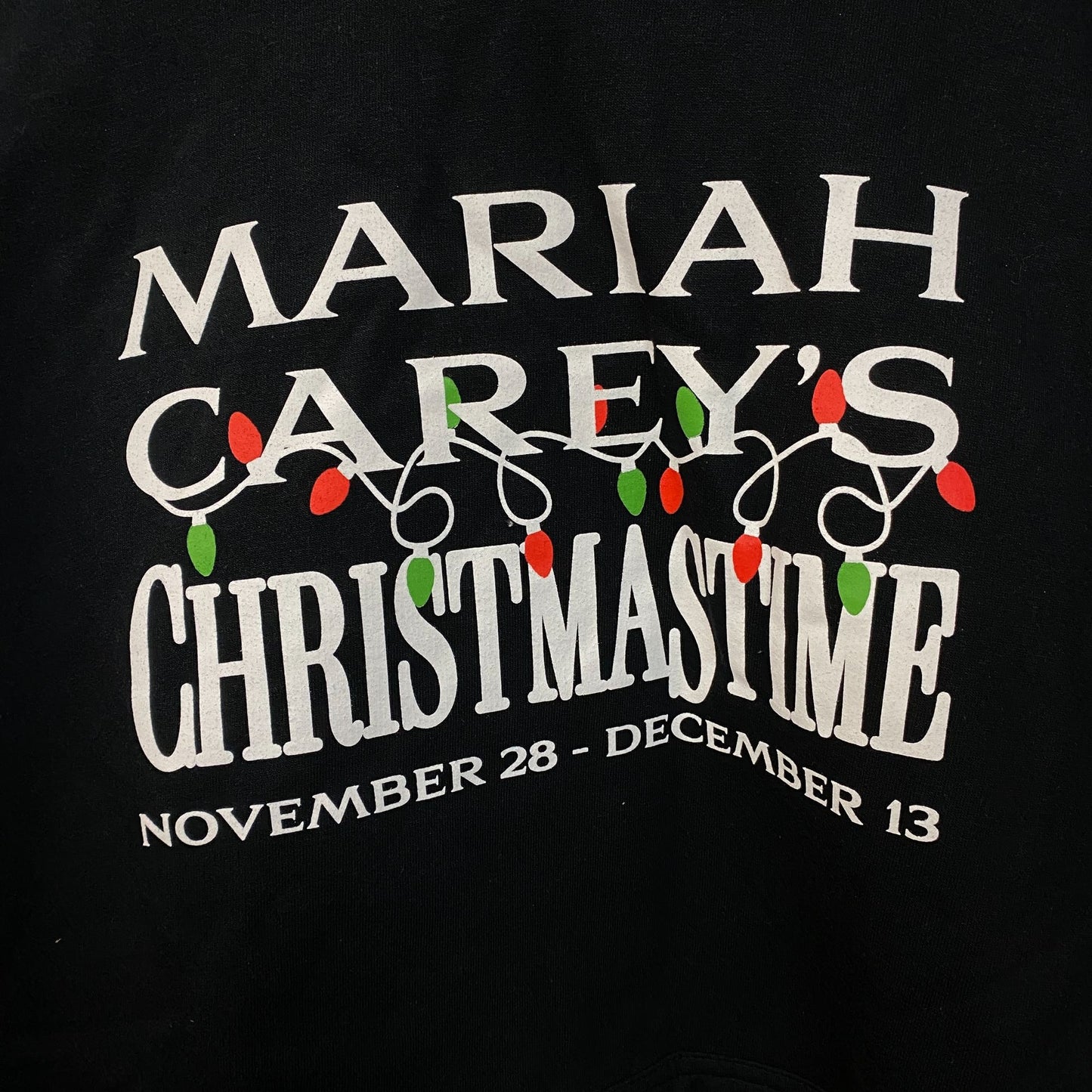 Mariah Carey "Christmastime" Residency Graphic Hoodie XL