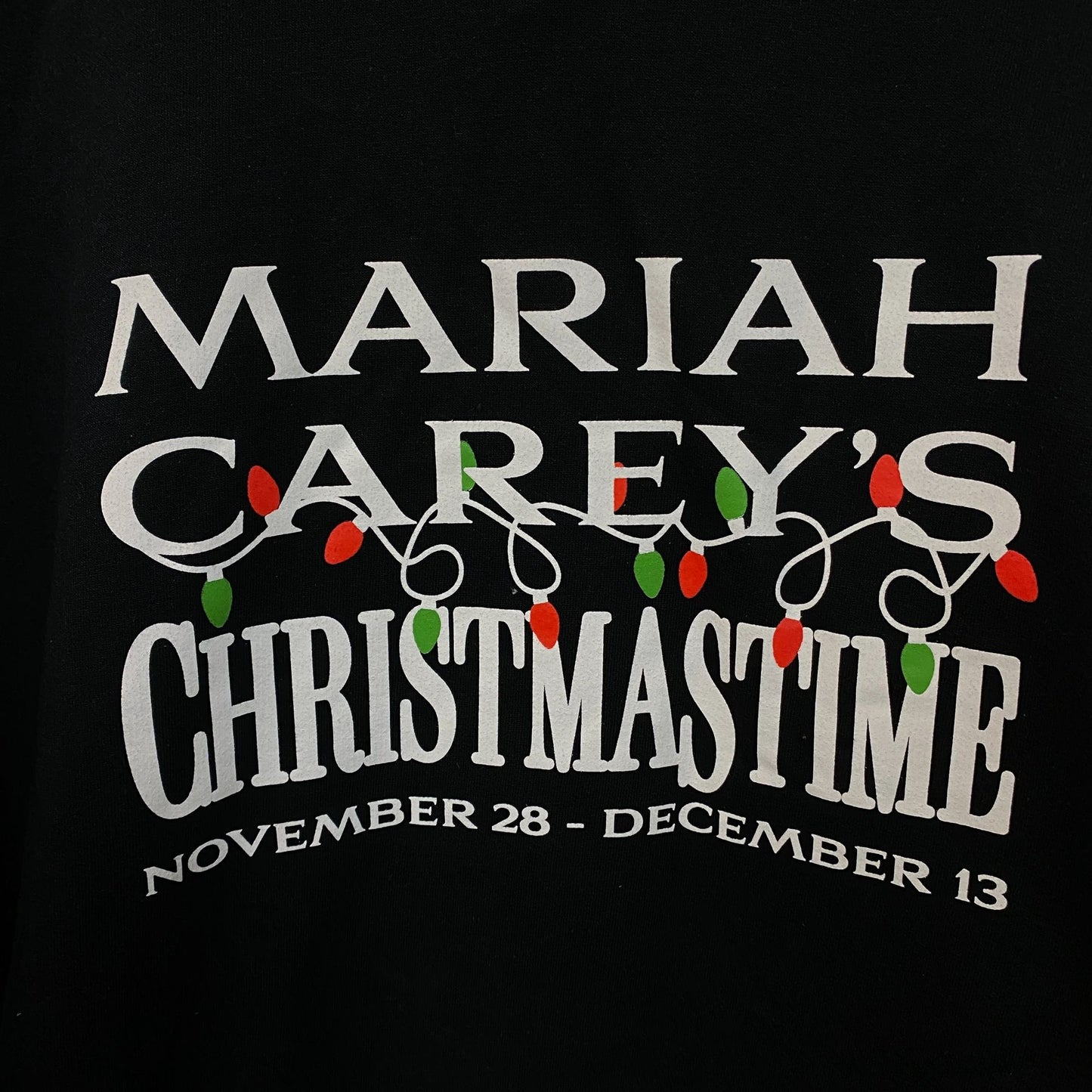 Mariah Carey "Christmastime" Residency Graphic Hoodie XL