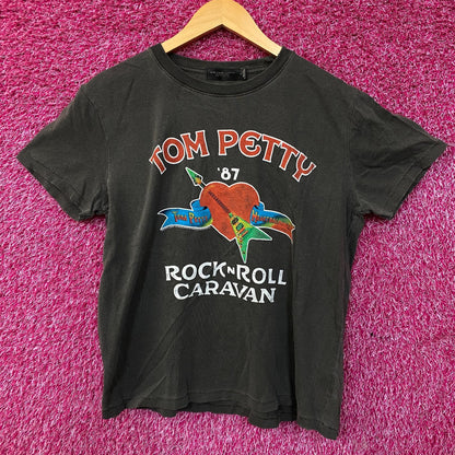 Junk Food Clothing Tom Petty Rock 'n' Roll Caravan Women's Tee Small